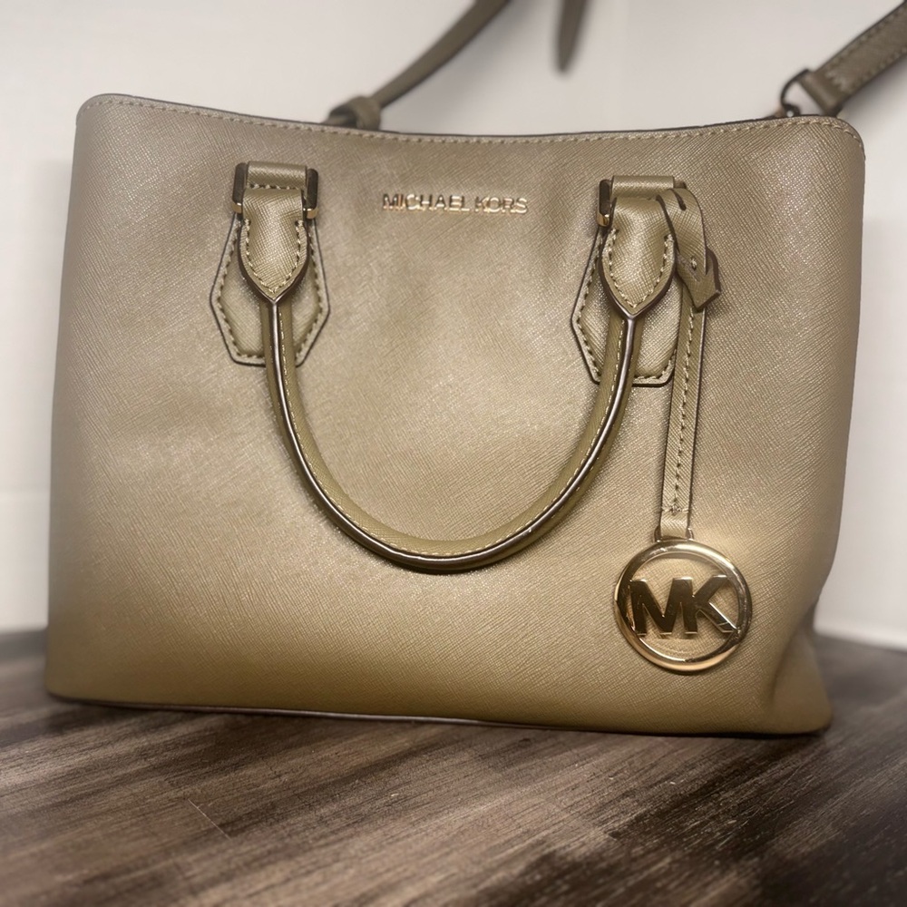 Michael Kors Metallic Gold Satchel